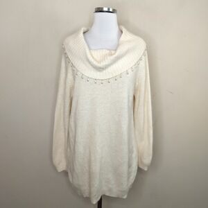 Reference Point Vintage Sweater‎ Silk Angora Pearl Beaded